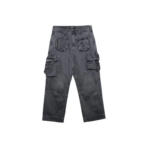 NEIGBORL Черный Серый Цвет Унисекс Карго Брюки