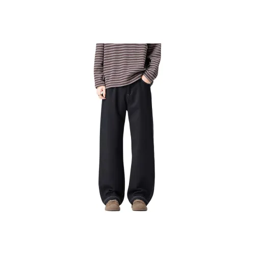 CHAORENBANG Темно-синий Синий Мужские Повседневные Штаны