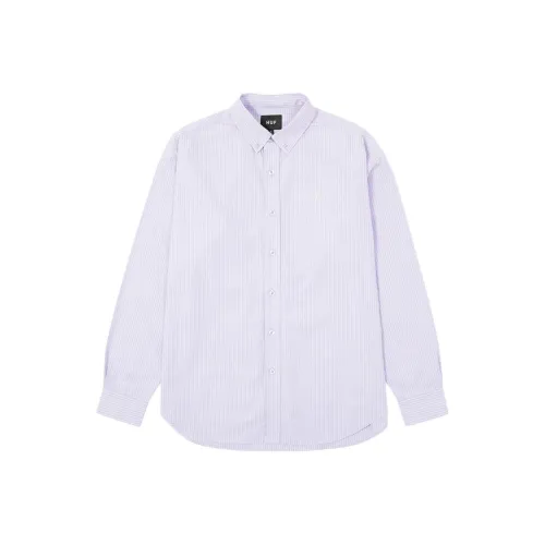 HUF Пыльная фиолетовая рубашка с полосами унисекс