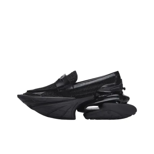 BALMAIN Unicorn Низкий Топ Повседневная Обувь Мужская Черная