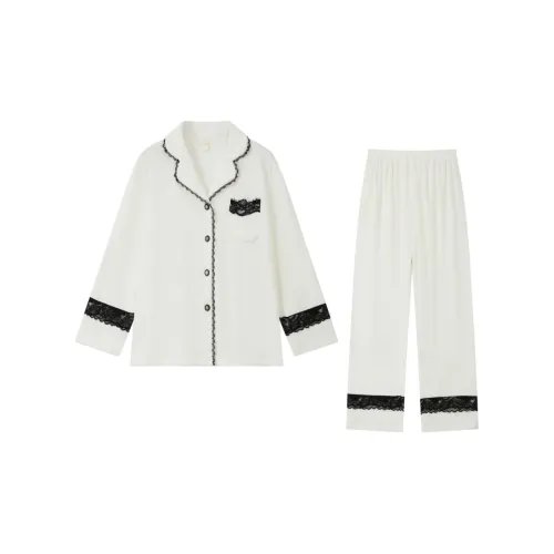 Kosrood Белый Женский Пижамный Комплект