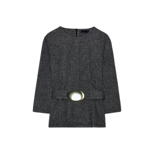 ZARA Темно-серые женские T-рубашки