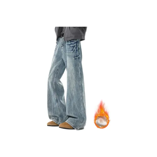 MARK WAFFLE Унисекс Джинсы