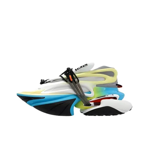 BALMAIN Unicorn Низкий Топ Повседневная Обувь Мужская Белая