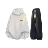 Белый Серый Топ + Черный K