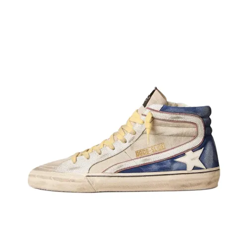 Golden Goose Slide High Топ Скейтборд Кроссовки Мужские Белые