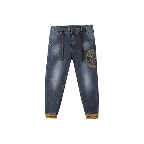 BAISHENGHU Синий Мужской Джинсы