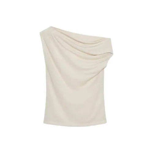 ZARA Песочный Женские T-рубашки