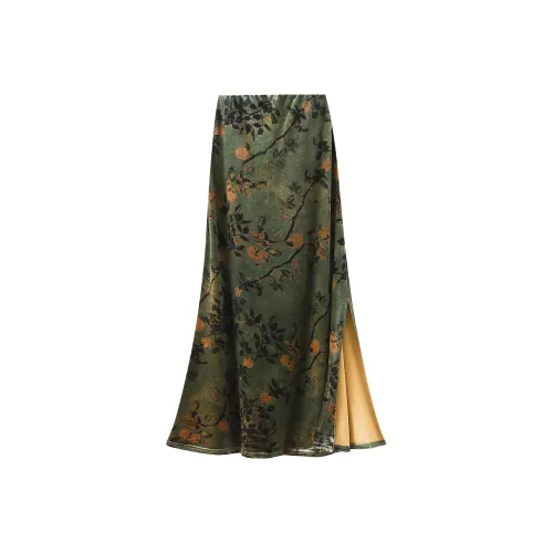 Benhou Повседневный Длинный Юбка Женские