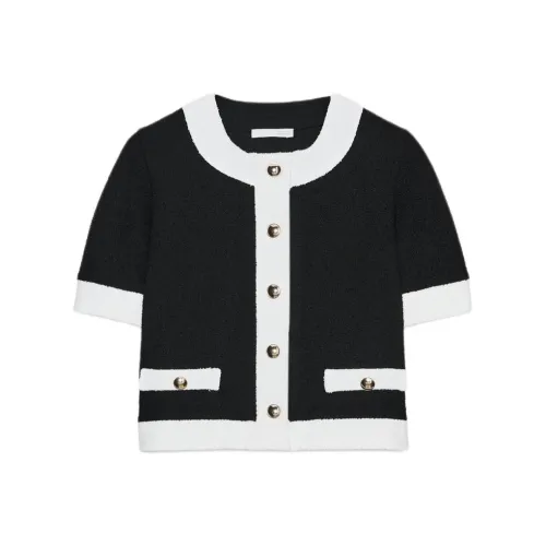 ZARA Черный Белый Женский Трикотаж