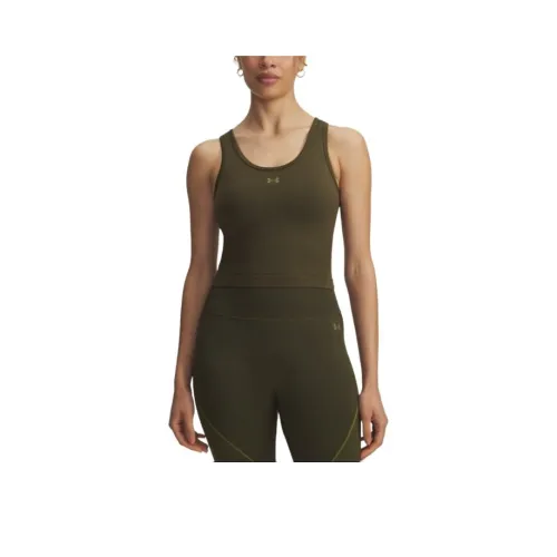Under Armour Оливково-зеленые Женские Майки