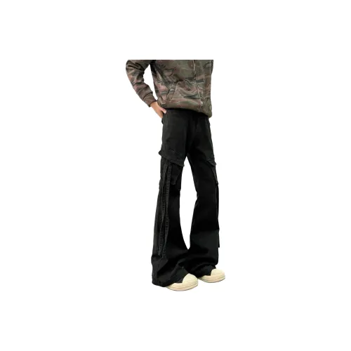 PISYPOX Черные Унисекс Джинсы