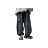 Серый камуфляж, штаны с флисовой подкладкой
