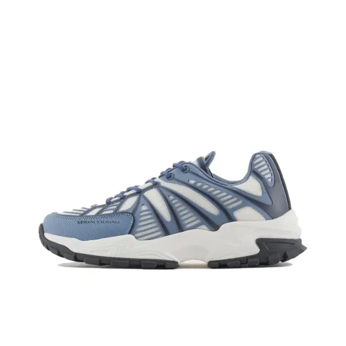 ARMANI EXCHANGEAE Низкий топ Повседневная обувь Мужская Небесно-голубой