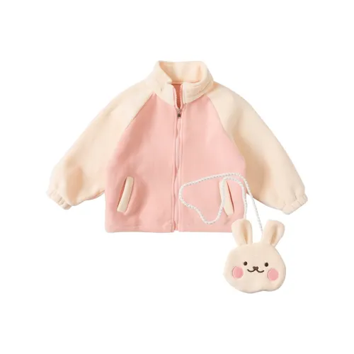 SHIBU Сладкий Дом 2443 Кролик Сумка Флис с подкладкой Пальто Розовый Kids Утеплённые куртки