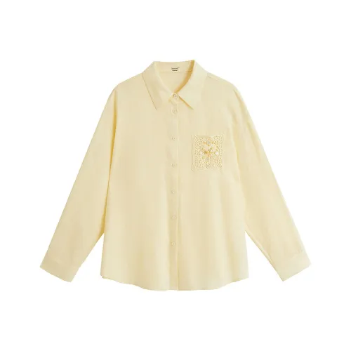 Inman Бежево-желтые Женские Рубашки