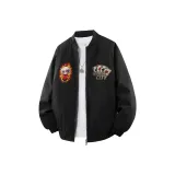 Черный хлопковый пуховик