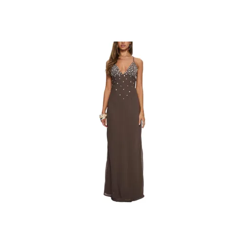 PRINCESS POLLY Dannelle Sequin Maxi Dress Slip Платье Женские