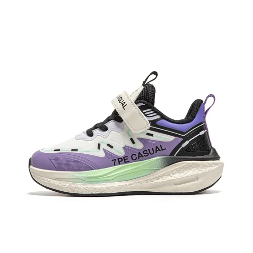 7 PE Амортизация Отскок Устойчивость к истиранию Противоскользящий Низкий Топ Детская Беговая Обувь Черный Фиолетовый 2025 Подростки