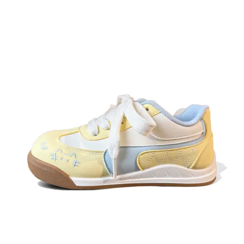 B10CROWN Низкие кроссовки для скейтбординга женские бежево-желтые