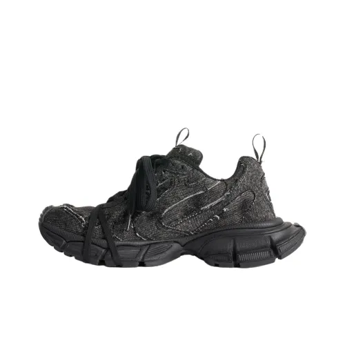 Balenciaga 3XL Низкий Топ Толстая Подошва Кроссовки Мужские Черные