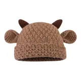 Бравая корова вязаная шапка, хаки