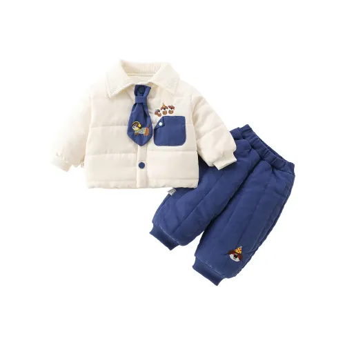 GOYN Белый топ + Синий низ Малыш Повседневная спортивная одежда