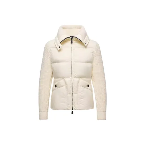 Moncler Grenoble Утепленный Шерсть ZIP UP Кардиган Пуховик Женские