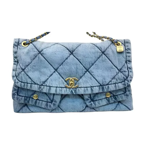 CHANEL Denim Сумка через плечо Женская Светло-синяя