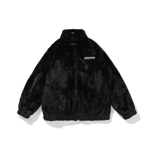 BLACK AT Бархат Feel Пальто Унисекс