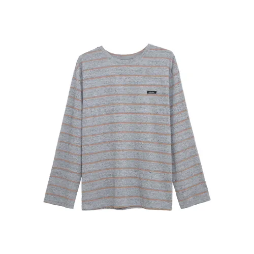 UNSPECIFIED Стандартный Полосатый Длинный Рукав Т-Рубашка Женская