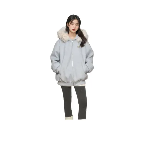 GEZITAI Glacier Blue Women's Sweatshirts GEZITAI Ледниково-голубой Женские Свитшоты
