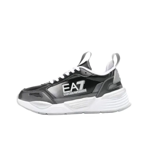EMPORIO ARMANI Низкий топ Повседневная обувь Мужская Серый Белый