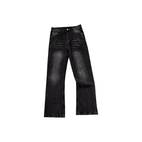 CAT'S PAW Черный Унисекс Джинсы