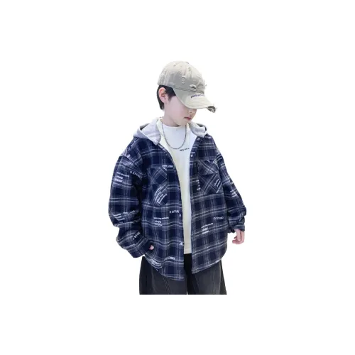 ЮЙЧЖАОЛИНЬ Темно-синяя школьная рубашка для подростков