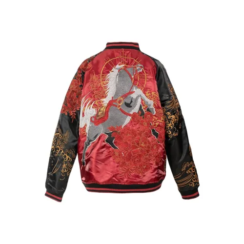 Red Black Unisex Jackets Красная и черная унисекс куртки