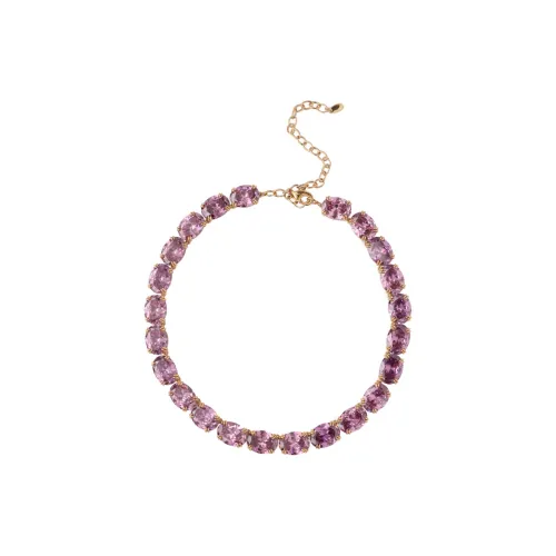 Retro Chic Brass Gold Plated с Циркон Парфюм Вечерний Ожерелье Женские