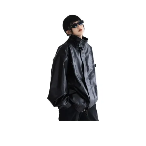 PVPVPV Черный Унисекс Кожаные куртки