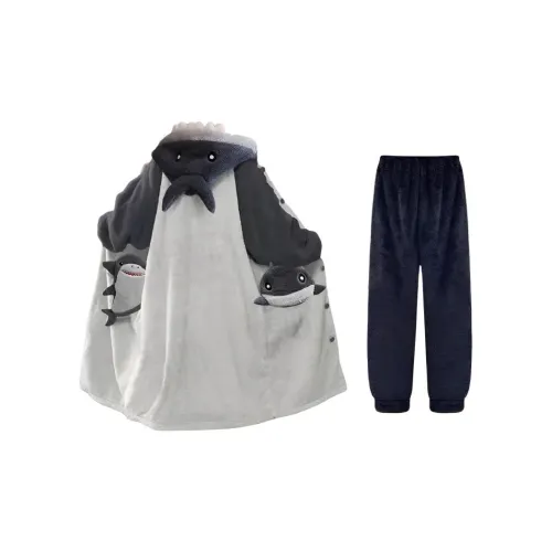 JINXU Синий Мужской Пижамный Комплект