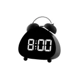 Маленький треугольный портативный - черный (тишина мотор, ядро + температура + 2 будильника)