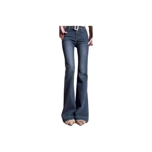 SINKACME Blue Gray Women's Jeans SINKACME Синий Серый Женские Джинсы