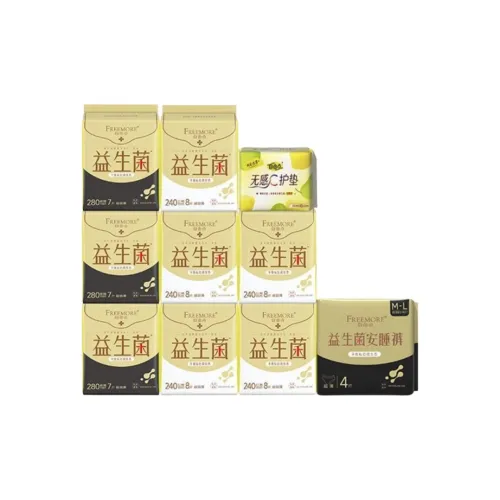 FREEMORE Пробиотики Day Night Ежедневные прокладки Комбинация Гигиенические прокладки Мягкий Набор из 10 штук