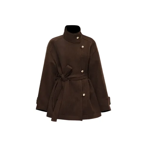 GRAYISMOON Мокко Женское Пальто