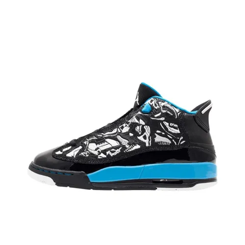 Джордан Dub Zero MID Топ Детские Баскетбольные Кроссовки Черные Подростки