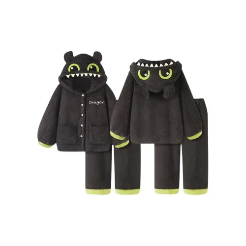 JINXU Черный Женский Пижамный Комплект