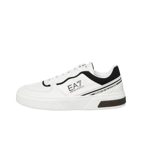 EMPORIO ARMANI Низкий топ повседневный унисекс белый