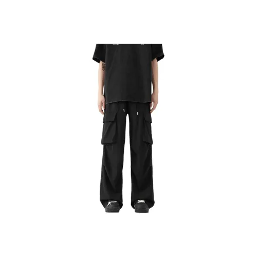 TUOFEI Черные Унисекс Повседневные Штаны