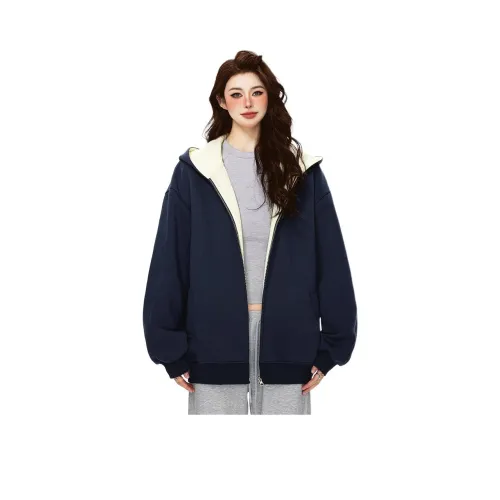 TUOFEI Темно-синий синий унисекс свитшоты