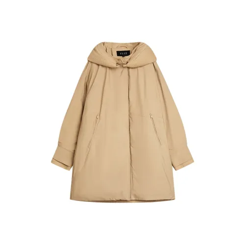 ELLE Светлый хаки Женские пуховики