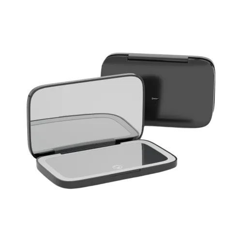 PureLove Ручной LED свет складной портативный мини карманный 5x односторонний с светом MAKE UP зеркала